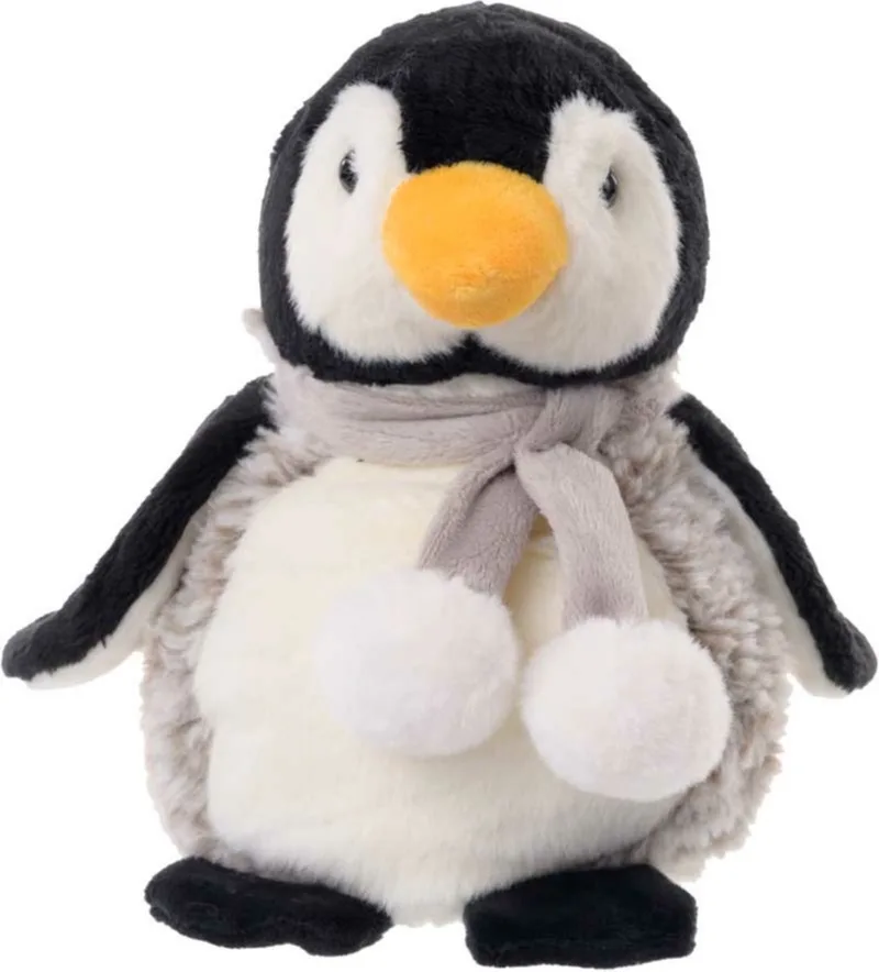 pluche pinguin knuffeldier - grijs/wit - staand - 25 cm - Luxe kwaliteit knuffels från Bukowski i Grå – produktbild