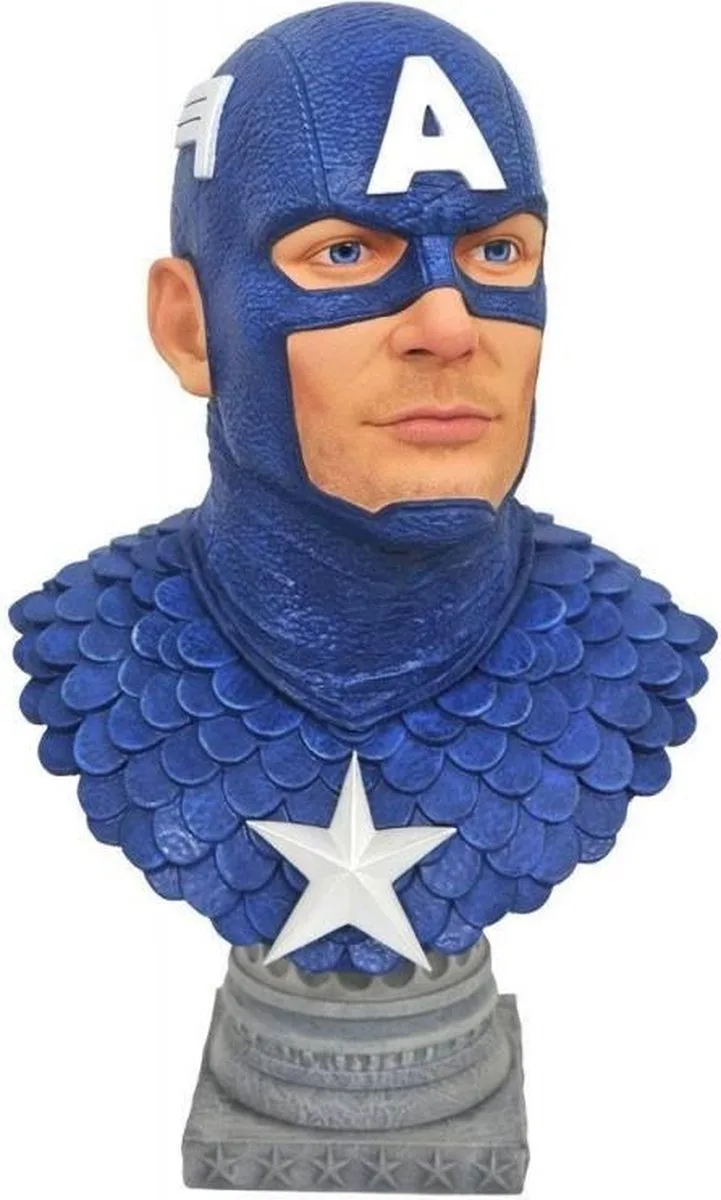 Marvel Comics Legends in 3D Bust 1/2 Captain America 25 cm van Diamond Select Toys in Meerkleurig – productfoto