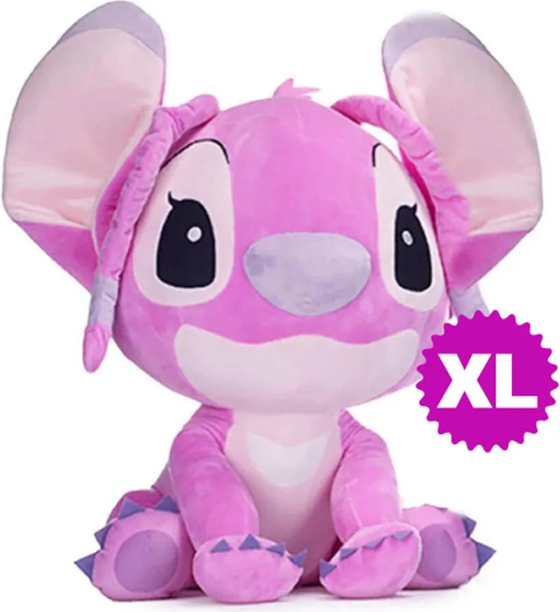 Angel – Disney Lilo & Stitch Pluche Knuffel XL 60 cm by Disney in Pink – product photo