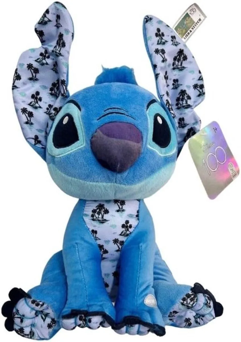 Disney 100th Anniversary Stitch plush met geluid 30cm de Disney en Multicolore – photo produit