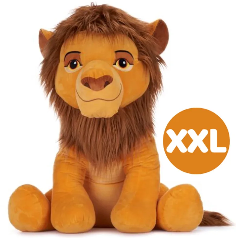 Disney The Lion King Pluche Knuffel XXL 100 cm - Extra Grote Leeuwenkoning Knuffels XL van Disney in Mufasa – productfoto