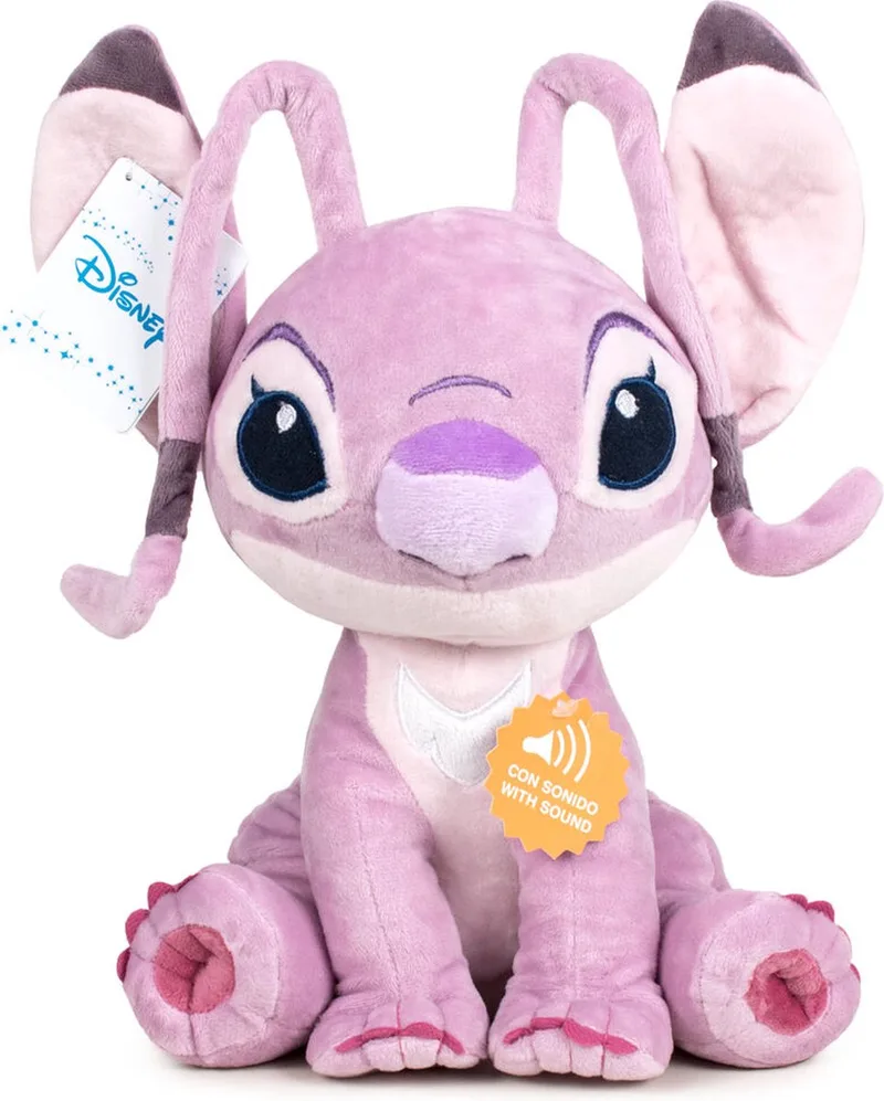 Lilo and Stitch - Angel Plush - Met Geluid - 20cm by Disney in Pink – product photo