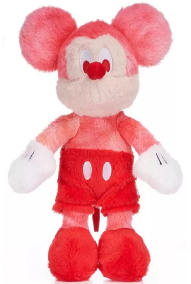 Mickey Mouse Disney Fluffy Pluche Knuffel 36 cm - Speelgoed Knuffels voor Kinderen Jongens Meisjes - Pluizige Disney Knuffelpop - Mickey en Minnie Mouse van Disney in Rood – productfoto
