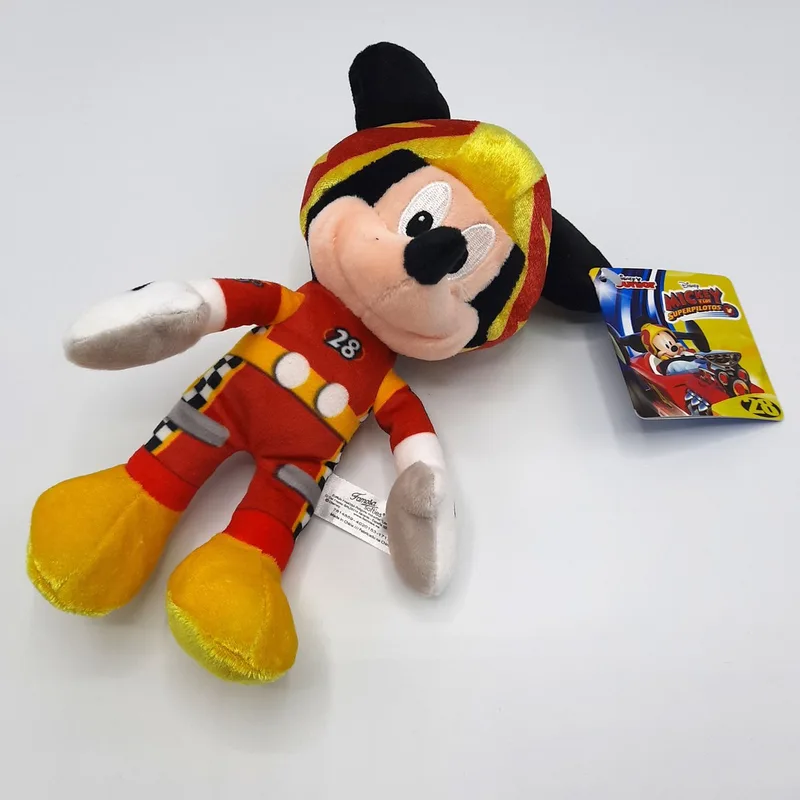 Mickey Mouse - Roadster Racers - Knuffel - Mickey - Pluche - 20 cm van Disney in Rood – productfoto