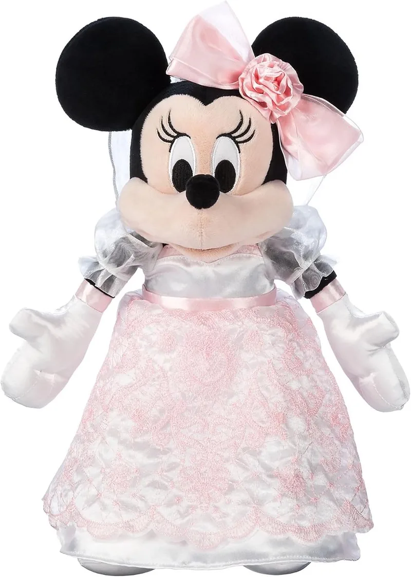 Minnie Mouse - Minnie in bruidsjurk - knuffel 30 cm by Disney in Pink – product photo