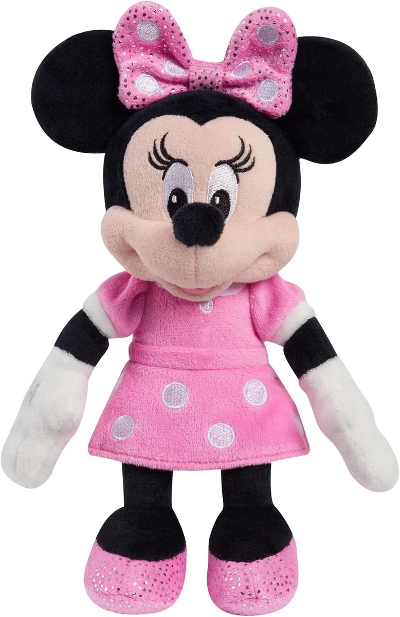 Minnie Mouse with Sounds Pluche Knuffel (Engelstalig) de Disney en Disney Classics Minnie Mouse Small Plush Toy with Sound Effects – photo produit