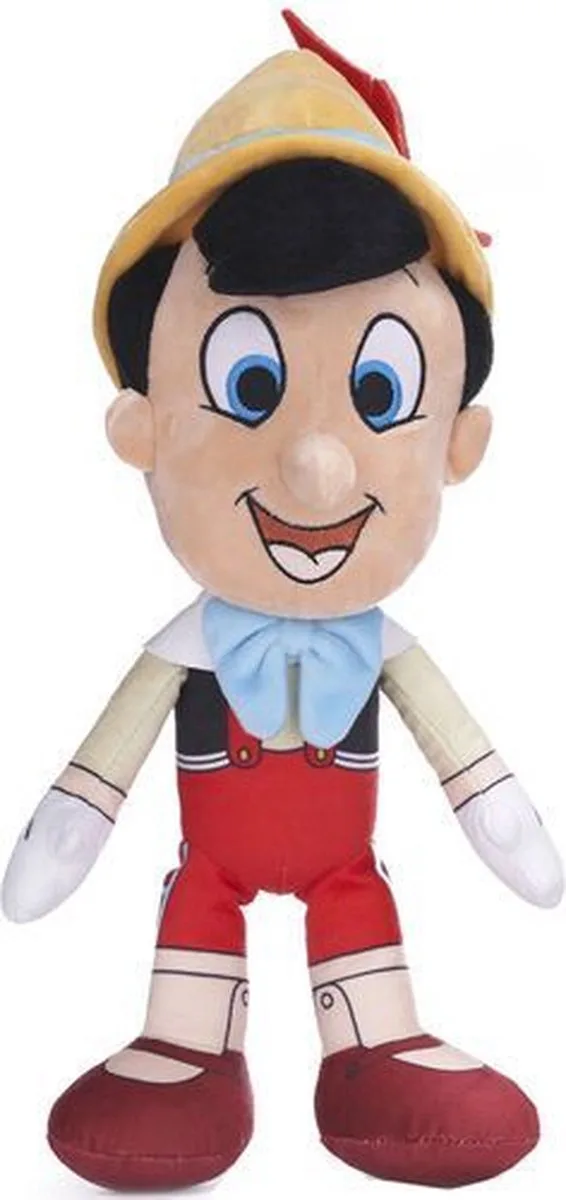 Pinokkio Pluche Knuffel 36 cm {Pinoccio plush toy | Speelgoed knuffelpop voor kinderen jongens meisjes | Pinnokio Pinnokkio, Japie Krekel, Figaro, Jantje Fatsoen, Blauwe Fee, Geppetto} by Disney in Multicolour – product photo