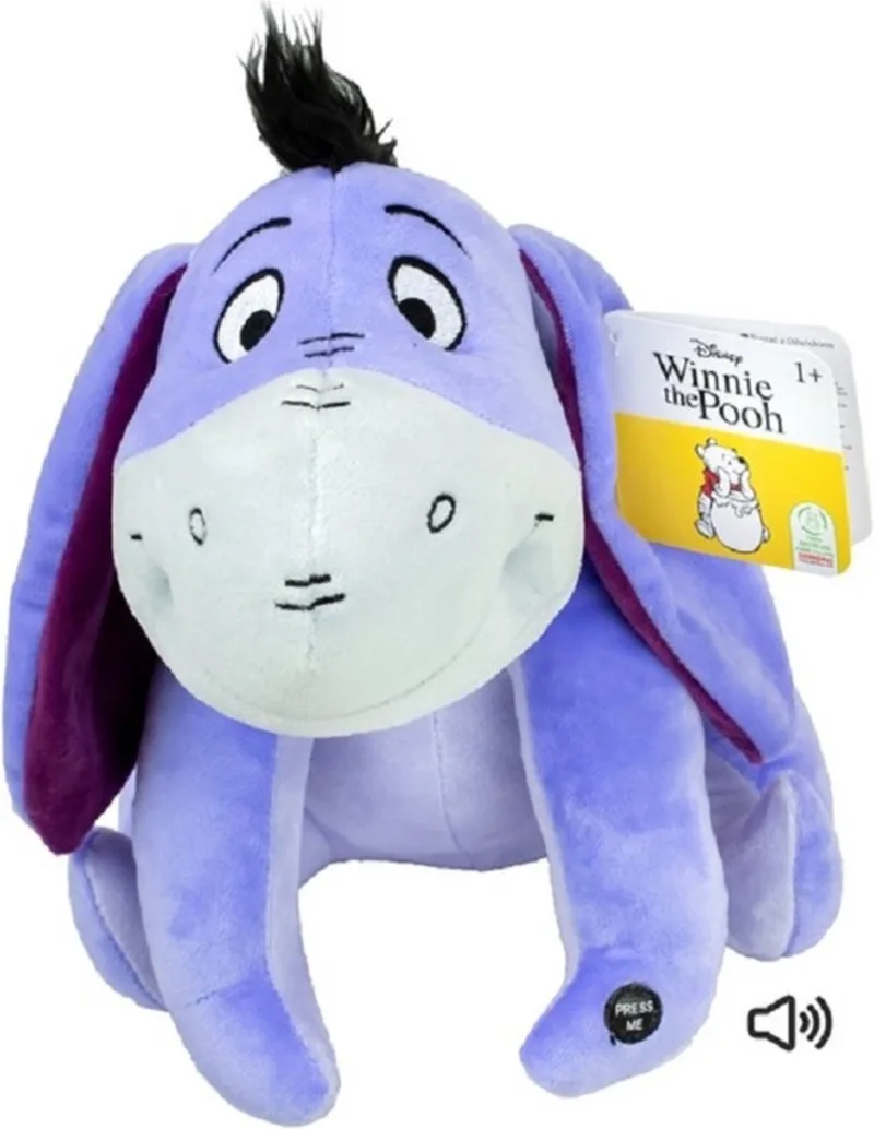 pluche knuffel Iejoor ezel uit Winnie de Pooh - stof - 30 cm - Bekende cartoon figuren by Disney in Multicolour – product photo