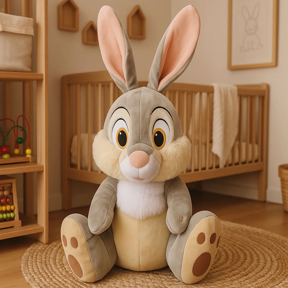 Pluche Knuffel Stampertje 50 cm + Geluid van Disney in Grijs – productfoto