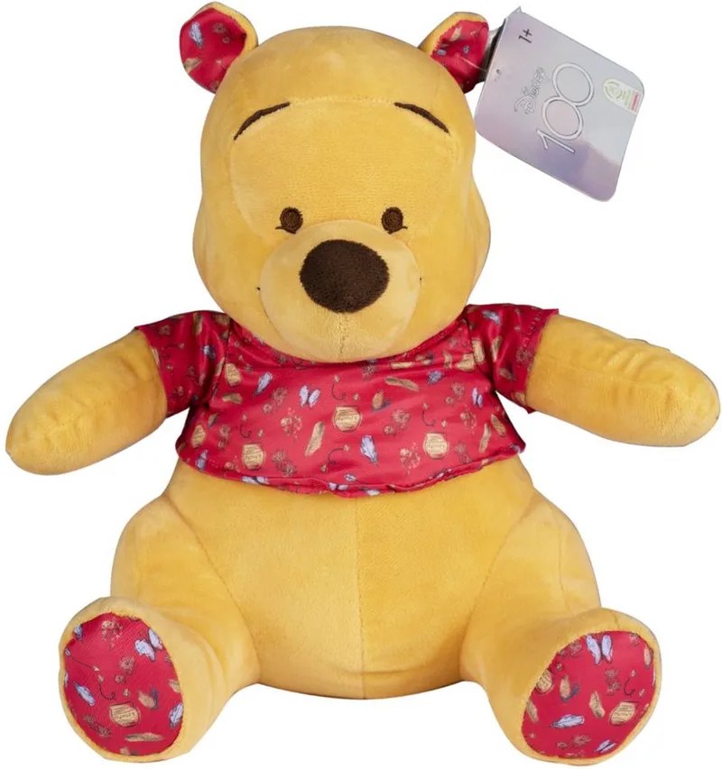 Pluche - met Print - en Geluid - Winnie the Pooh - Knuffel van Disney in Meerkleurig – productfoto