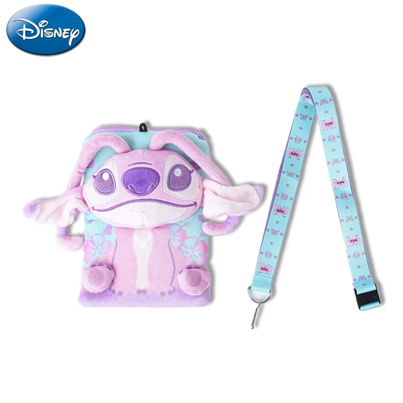 Porte-badge en peluche Stitch Angel avec tour de cou, sous licence officielle de Disney – photo produit