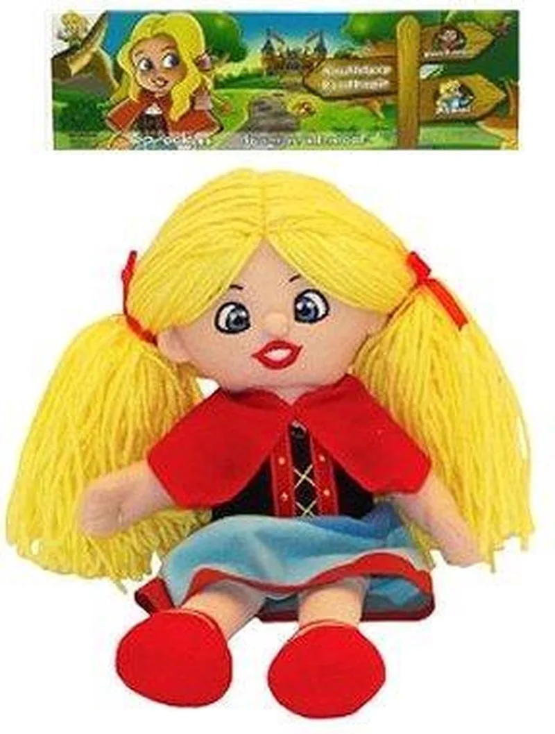 roodkapje - knuffel - pop - wasco - sprookjes figuur cape knuffelpop - speelgoed - Viros van Disney in Rood – productfoto