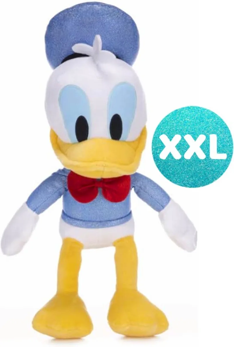 Sparkly Disney Pluche Knuffel XXL 100 cm - Speelgoed XL Knuffels voor Kinderen Jongens Meisjes - Minnie Mouse, Katrien Daisy, Goofy, Mickey Mouse, Pluto van Disney in Donald Duck – productfoto