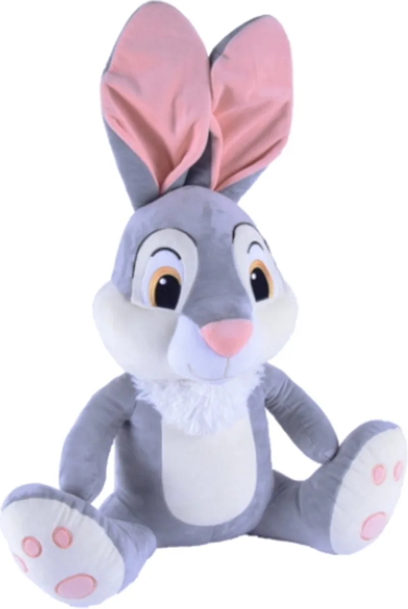 Stampertje Disney Pluche Knuffel XL 70 cm {Disney Thumper Plush Toy | Speelgoed Grote Knuffels voor kinderen jongens meisjes - Extra Groot Bambi Konijn Bunny Rabbit} by Disney in Grey – product photo