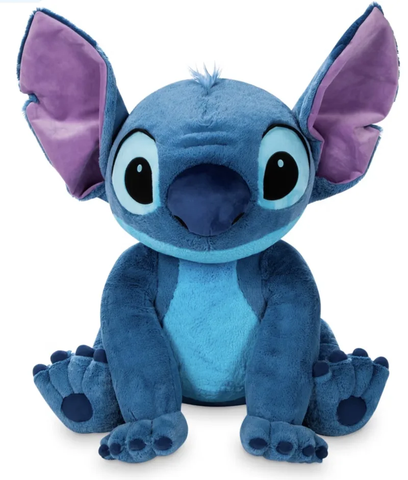 Stitch Jumbo Soft Toy - Groot Knuffelbeest - Pluche de Disney en Bleu – photo produit