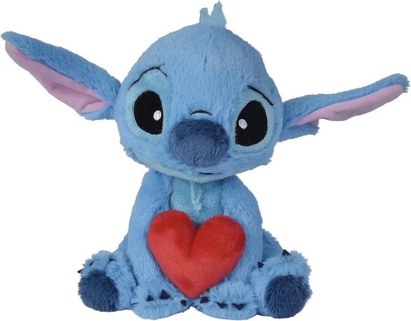 Stitch met Hartje Disney Pluche Knuffel 25 cm fra Disney i Flerfarvet – produktbillede