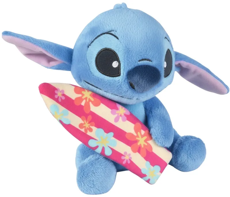 Stitch met Surfboard - Pluche - Knuffel - 25 cm de Disney en Multicolore – photo produit