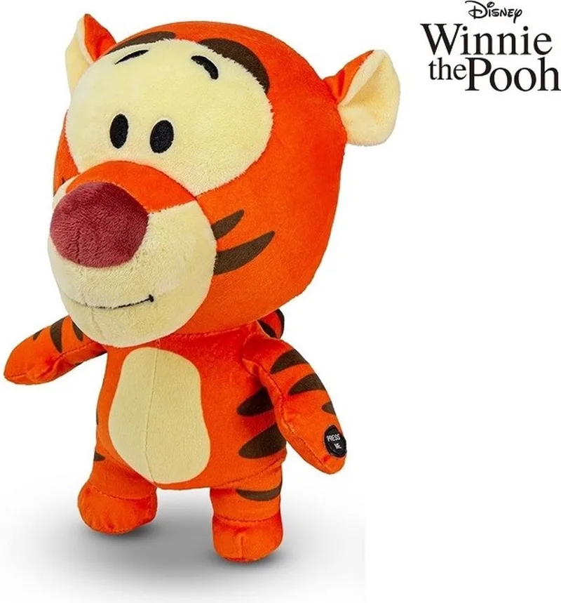Tijgertje Knuffel 27cm - Met Geluid - Tigger Pluche Knuffel fra Disney i Flerfarvet – produktbillede