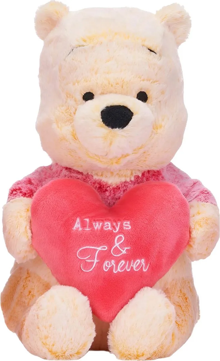 Winnie The Pooh / Winnie De Poeh - Beer met Hart - Pluche Liefdes Knuffel - Teddybeer - Knuffelbeer - 27 cm by Disney in Winnie – product photo