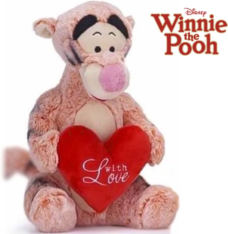 Winnie The Pooh / Winnie De Poeh - Knuffel - Met Hart - Pluche - 27 cm by Disney in Teigetje – product photo