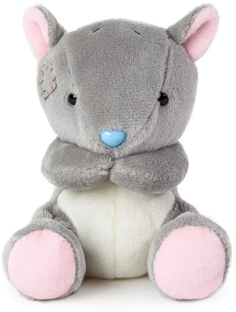 Knuffel My Blue Nose Friend Pluche Eekhoorn (11cm) van Doudou et Compagnie in Grijs – productfoto