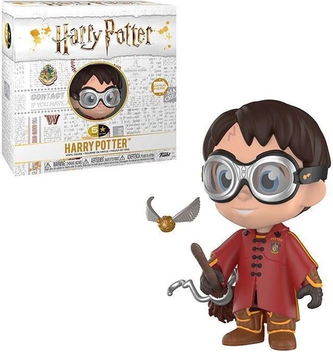 5 Star: Harry Potter - Vinyl Exclusive FUNKO van Funko in Harry Quidditch – productfoto