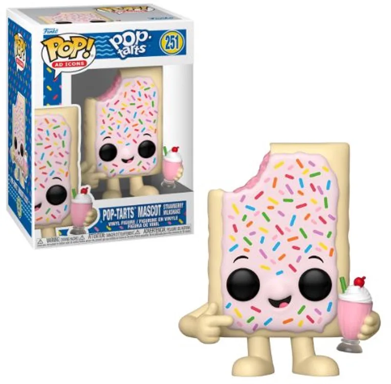 Ad Icons: Pop Tarts - Pop-Tart Mascot (Strawberry Milkshake) #251 by Funko in Multicolour – product photo