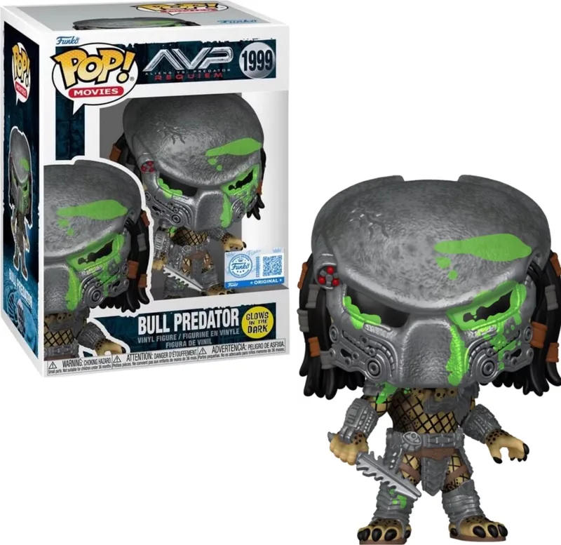 Alien VS Predator Requiem Bull Predator 1999 GITD Exclusive van Funko in Meerkleurig – productfoto