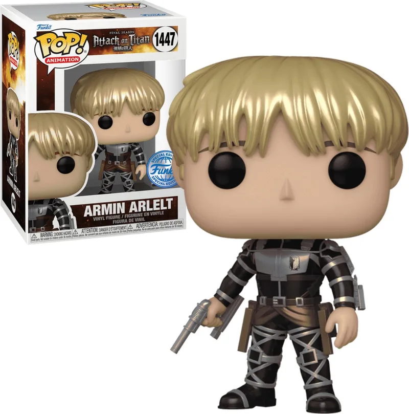 Animation: Attack on Titan - Armin Arlelt #1447 Metallic Exclusive Special Edition van Funko in Meerkleurig – productfoto