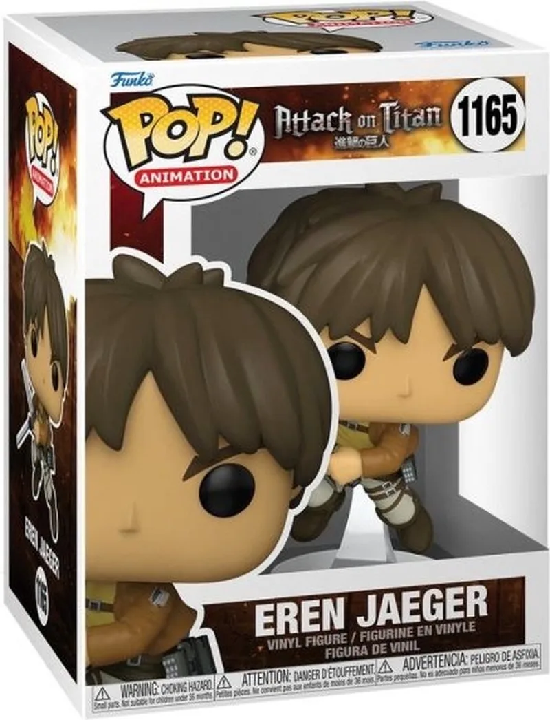 Animation: Attack on Titan - Eren Jaeger #1165 - 9,5 cm van Funko in Meerkleurig – productfoto