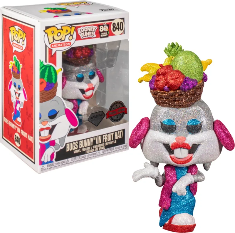 Animation Bugs In Fruit Hat DIAMOND 840 Bugs Bunny Looney Tunes Exclusive by Funko in Multicolour – product photo