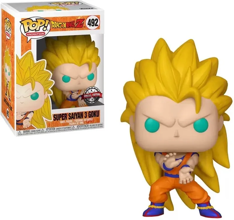 Animation: Dragon Ball Z -Super Saiyan 3 Goku #492 Special Edition GITD van Funko in Meerkleurig – productfoto