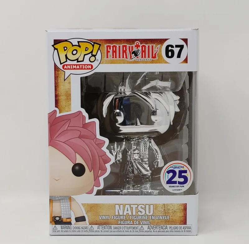 Animation: Fairy Tail - Natsu (Silver Chrome) - Celebrating 25 years of Fun Exclusive by Funko in Multicolour – product photo