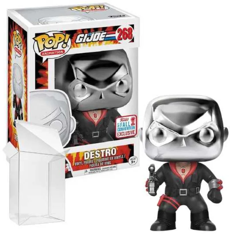 Animation: GI Joe - Destro #268 Fall Convention Exclusive van Funko in Zilver – productfoto