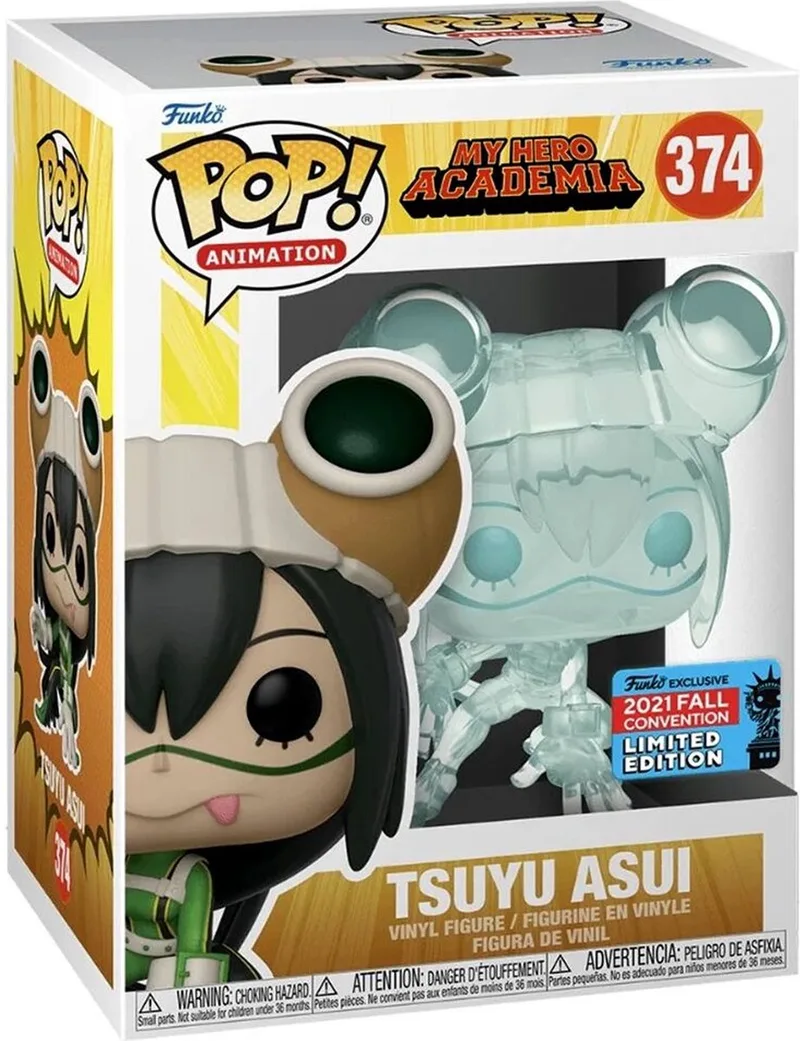 Animation: My Hero Academia - Tsuyu Translucent Convention Exclusive NYCC 2021 #374 van Funko in Meerkleurig – productfoto