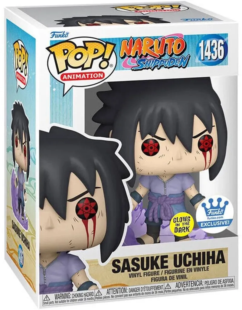 Animation: Naruto - Sasuke Ichiha Amaterasu #1436 GITD Special Edition van Funko in Meerkleurig – productfoto