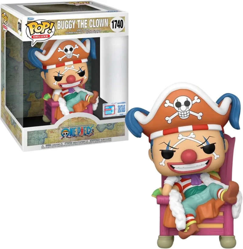 Animation: One Piece - Buggy the Clown (On Throne) #1740 [2024 Summer Convention Exclusive] van Funko in Meerkleurig – productfoto