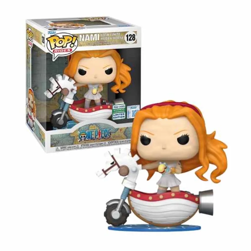 Animation: One Piece - Nami with White Hobby Horse #128 Ride [2025 Wondrous Convention Exclusive] by Funko – product photo
