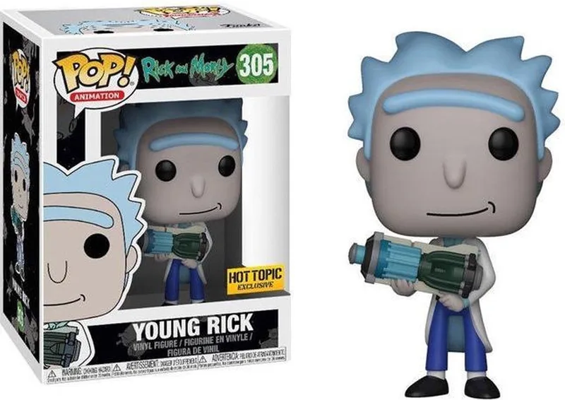 Animation: Rick and Morty - Young Rick #305 Hot Topic Exclusive van Funko in Meerkleurig – productfoto