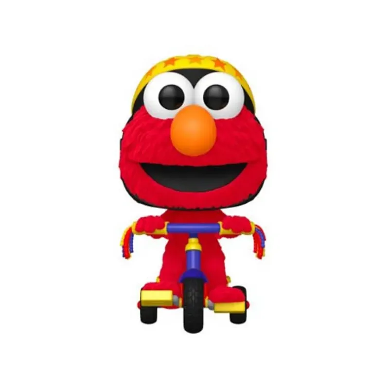 Animation Rides: Sesame Street Elmo on Trike (Flocked Exclusive Special Edition) de Funko en Multicolore – photo produit 2 sur 2