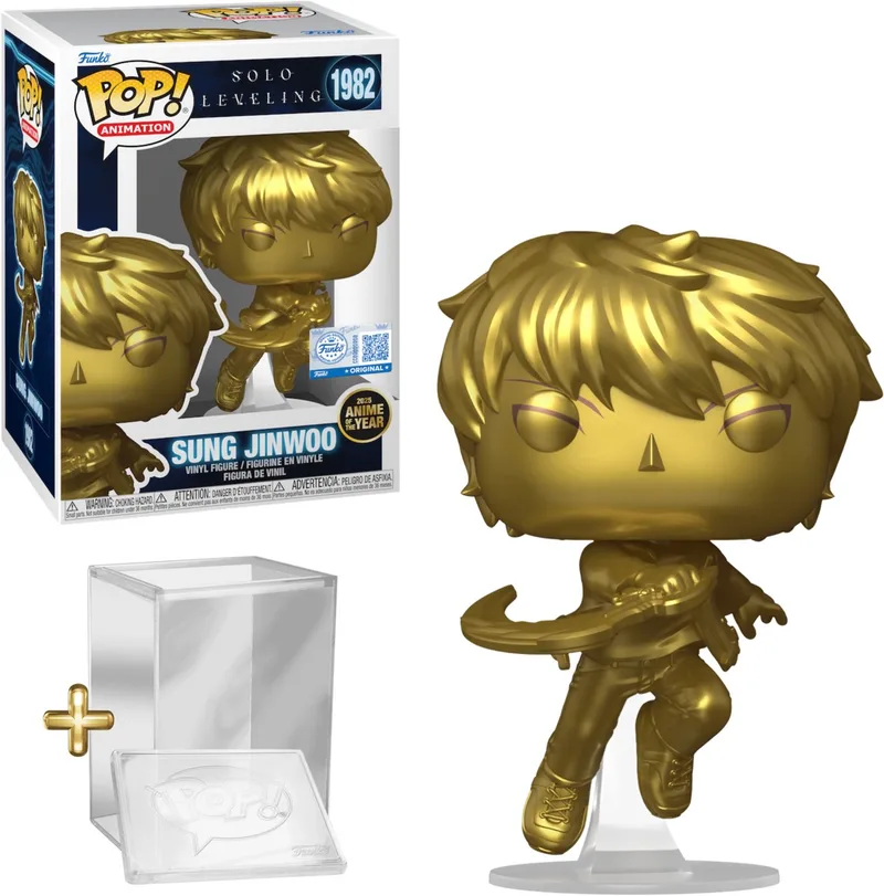Animation: Solo Leveling - Sung Jinwoo (Gold) #1982 (Anime of the Year) Special Edition Exclusive van Funko in Meerkleurig – productfoto