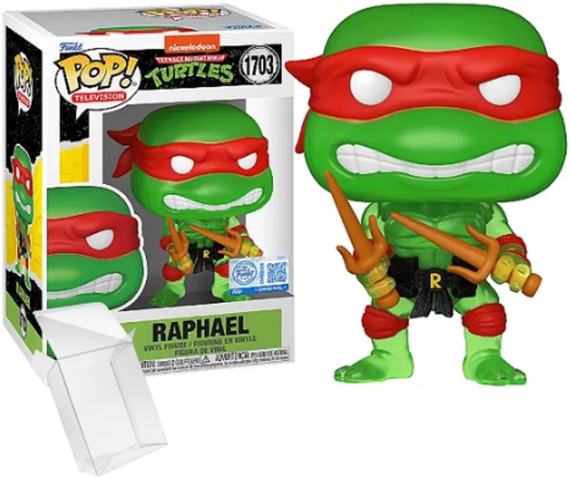 Animation: Teenage Mutant Ninja Turtles - Raphael #1703 Special Edition Exclusive by Funko in Green – product photo