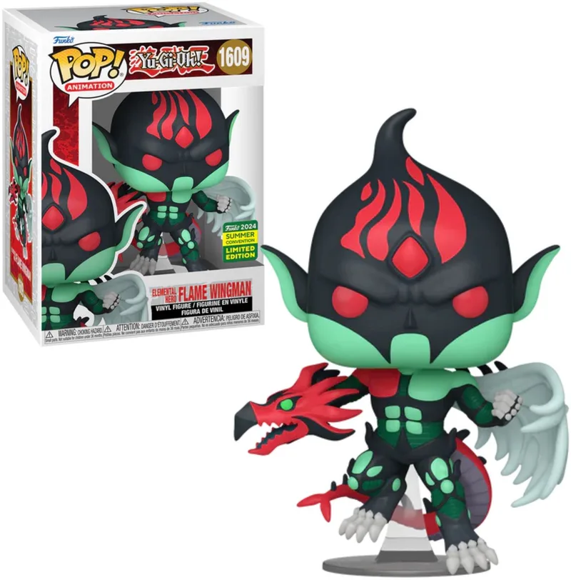 Animation: Yu-Gi-Oh - Elemental Hero Flame Wingman #1609 [2024 Summer Convention Exclusive] by Funko in Multicolour – product photo