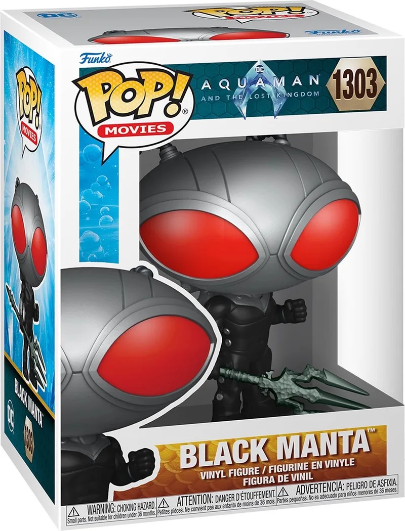 Aquaman Aquaman and the lost Kingdom - Black Manta vinyl figuur nr. 1303 Funko Pop! standaard Unisex van Funko in Standard – productfoto
