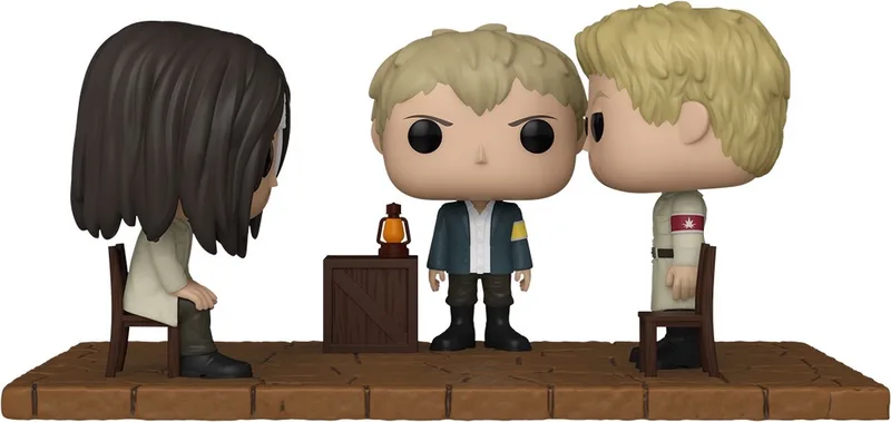 Attack On Titan - POP! Moment Eren Meets Reiner 9 cm Verzamelfiguur van Funko in Multicolours – productfoto