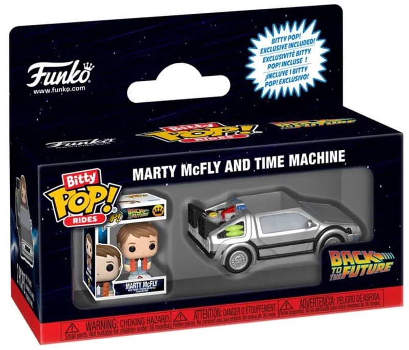 Back To The Future Time Machine (Bitty Pop! Ride) Vinyl Figur Funko Pop! standaard Unisex van Funko in Standard – productfoto