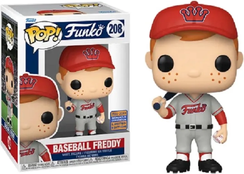 Baseball Freddy #208 Wondrous Convention 2023 Limited Edition van Funko in Rood – productfoto