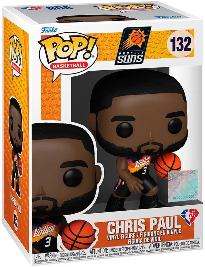 Basketball NBA Phoenix Suns Chris Paul Figure City Edition 2021 #132 van Funko in Zwart – productfoto