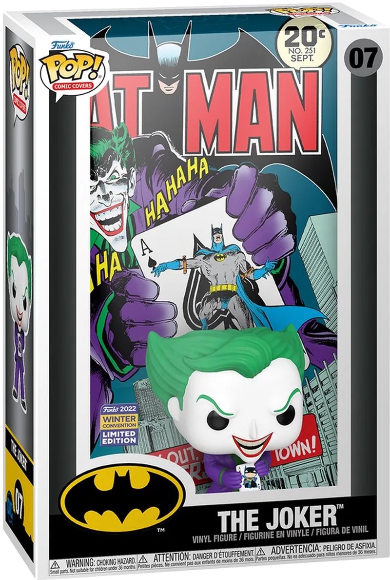 Batman - POP! Comic Cover Joker - Back in Town 9 cm Verzamelfiguur by Funko in Multicolours – product photo