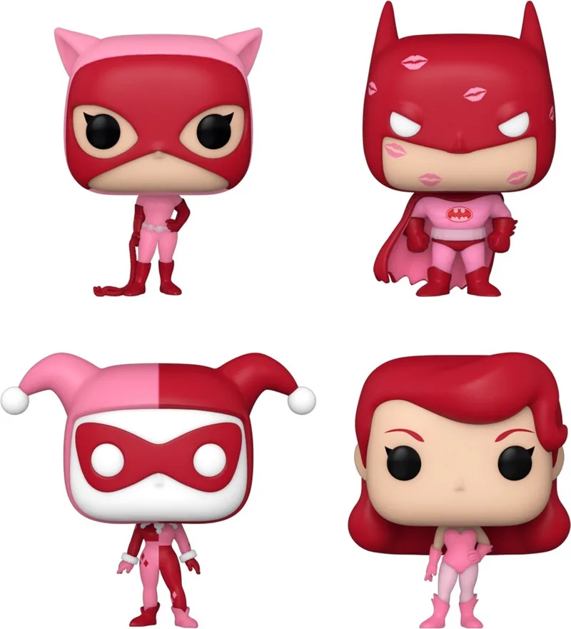Batman Verzamelfiguur DC Comics Valentines Pocket POP! 4-Pack 4 cm by Funko in Multicolours – product photo